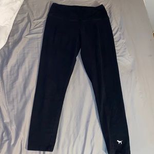 PINK victoria’s secret cotton leggings / size L / black